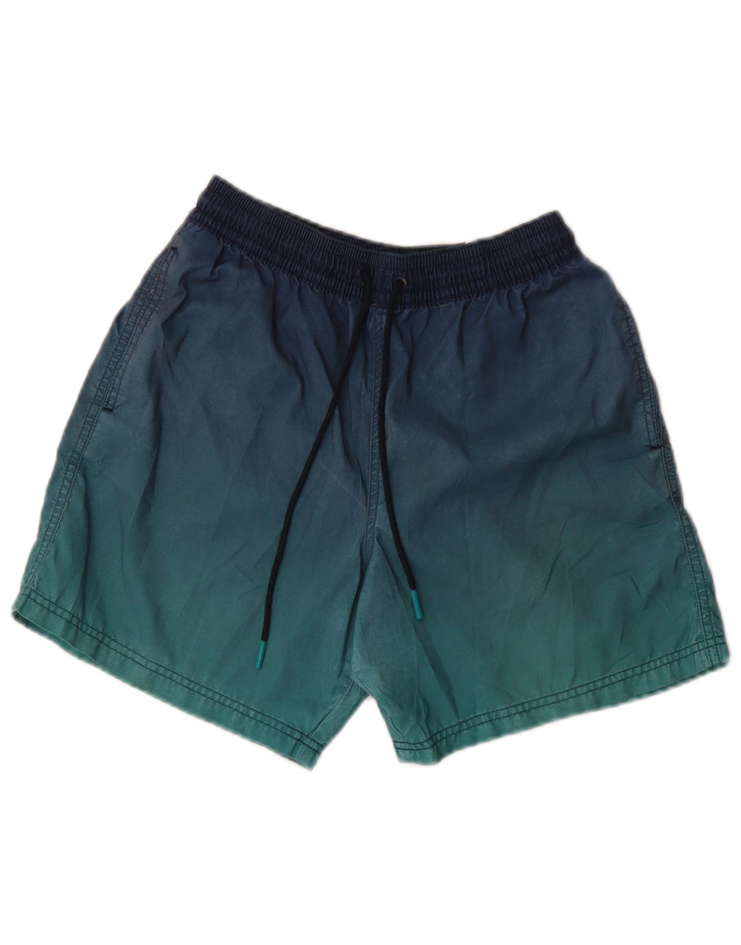 MARKS & SPENCER Mens Swimming Shorts Small Blue Tie Dye Polyester