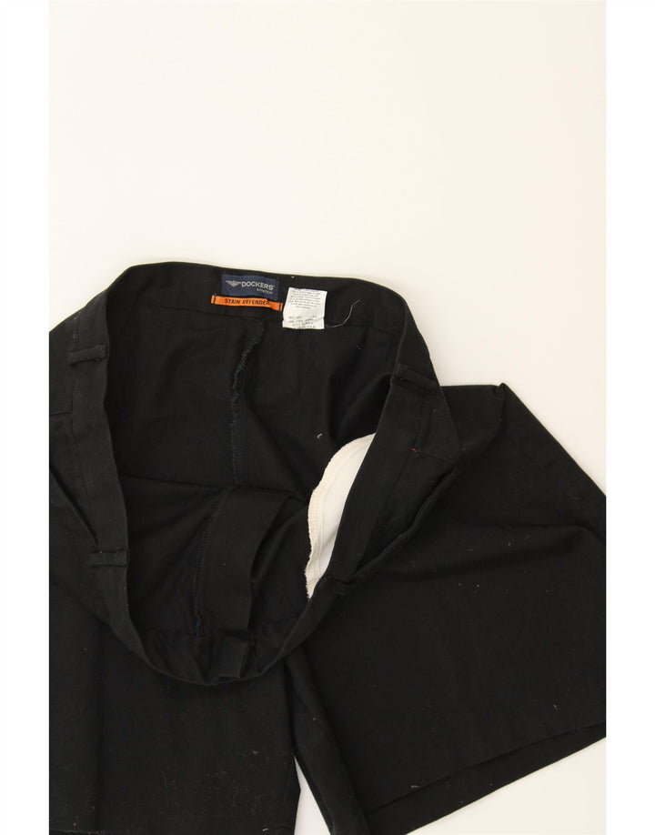 DOCKERS Mens Stretch Casual Shorts W38 XL Black Cotton Vintage Dockers and Second-Hand Dockers from Messina Hembry 