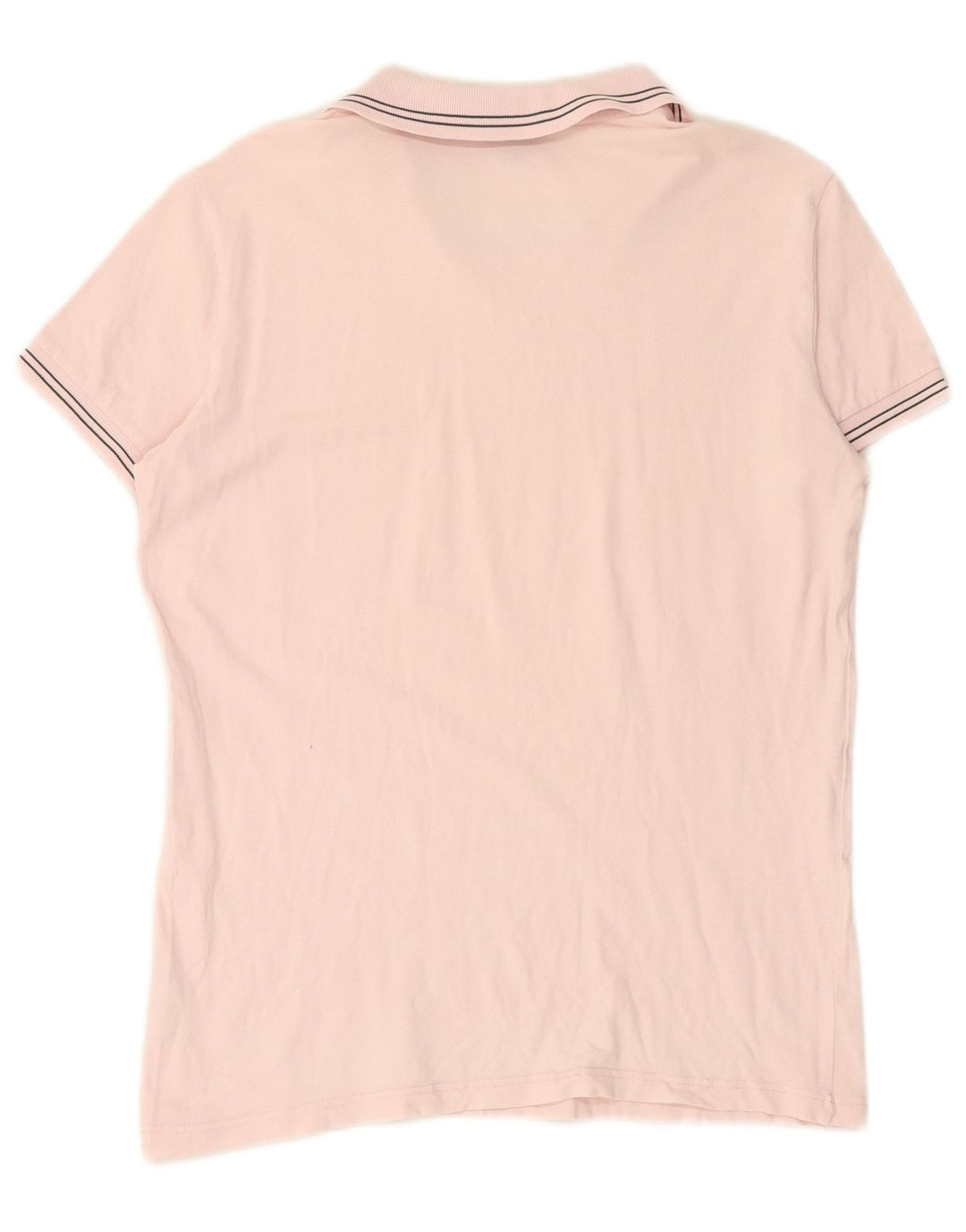 CALVIN KLEIN JEANS Mens Graphic Polo Shirt Medium Pink Cotton