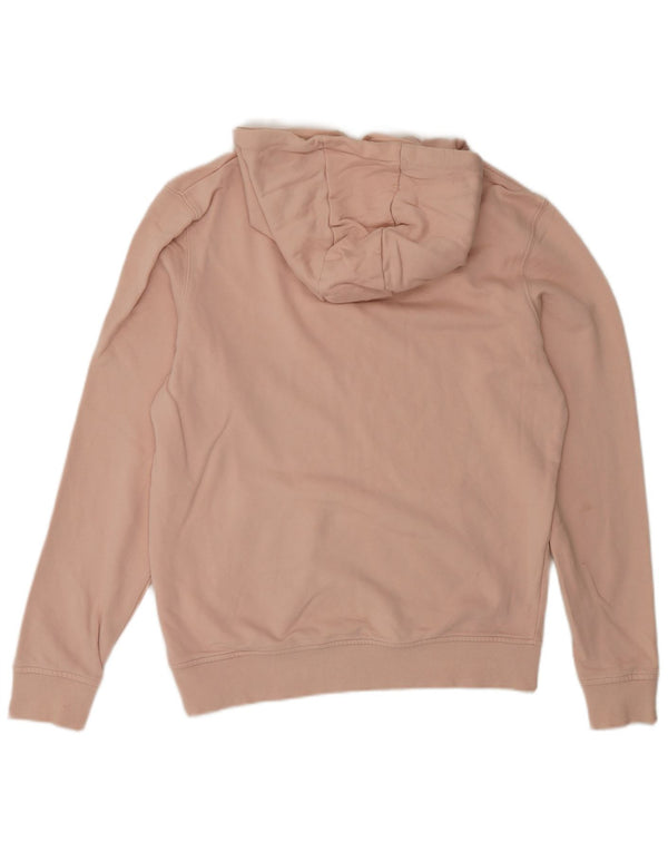 Lyle & Scott Mens Hoodie Jumper Medium Pink Cotton