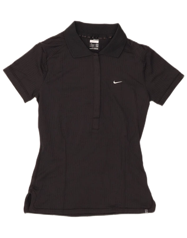 Nike Womens Polo Shirt UK 6/8 XS Black
