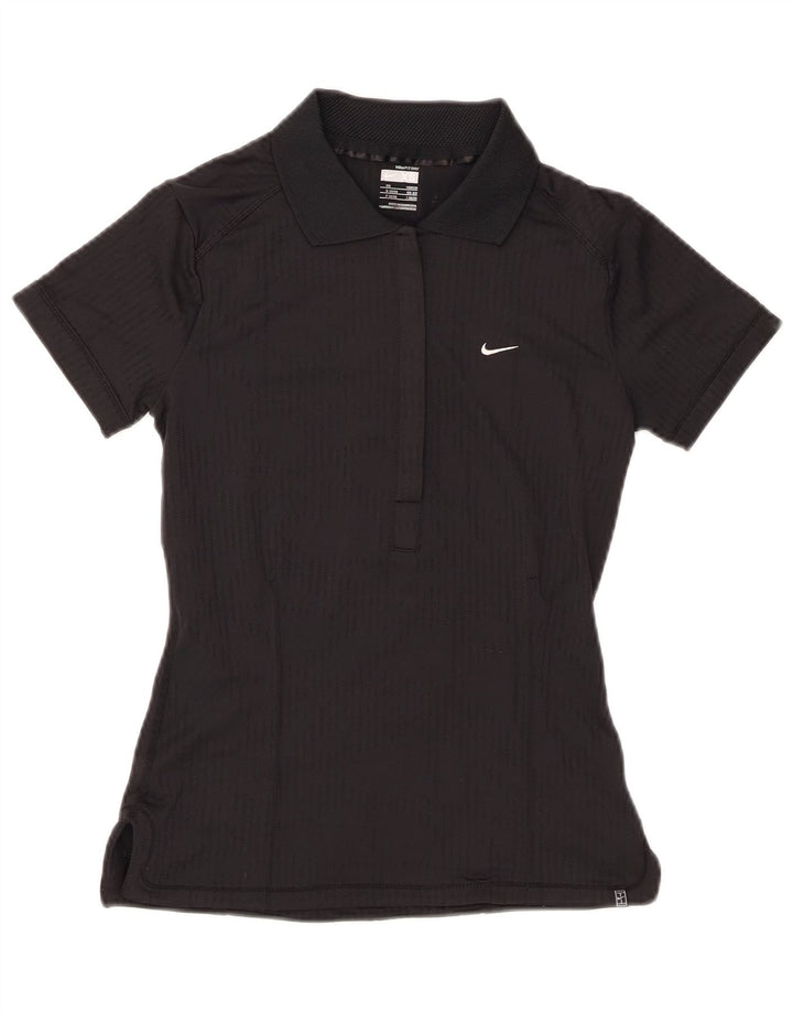Nike Womens Polo Shirt UK 6/8 XS Black