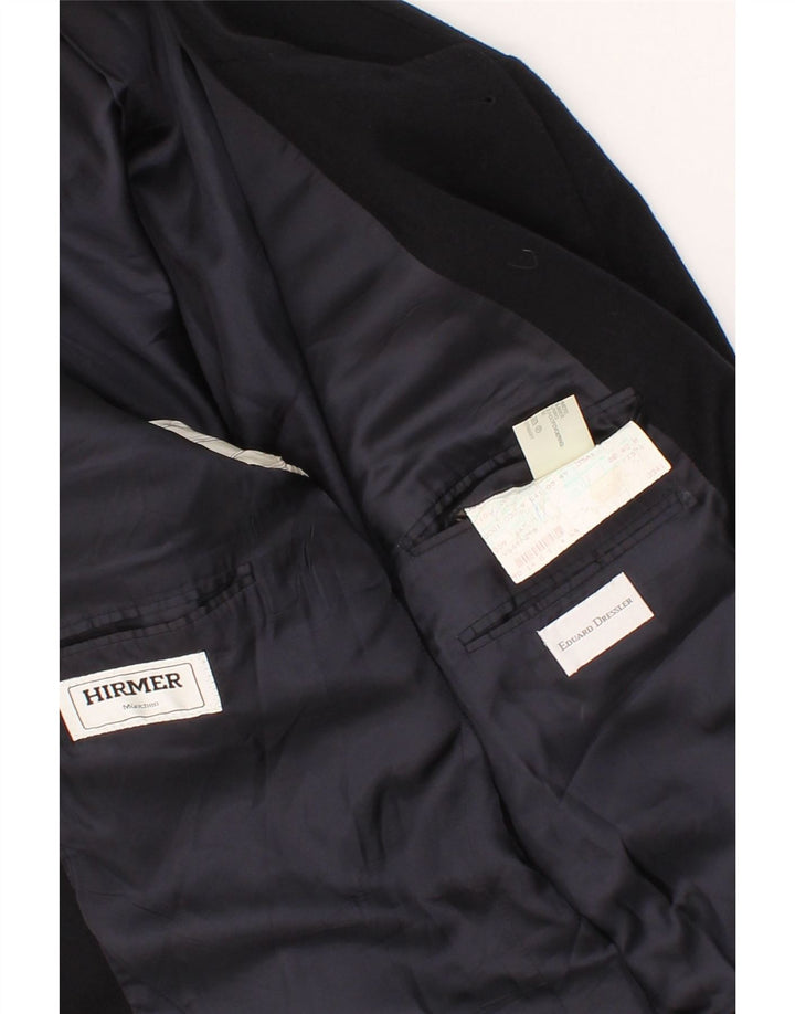 HIRMER Mens 2 Button Blazer Jacket UK 40 Large Navy Blue Cashmere Vintage HIRMER and Second-Hand HIRMER from Messina Hembry 