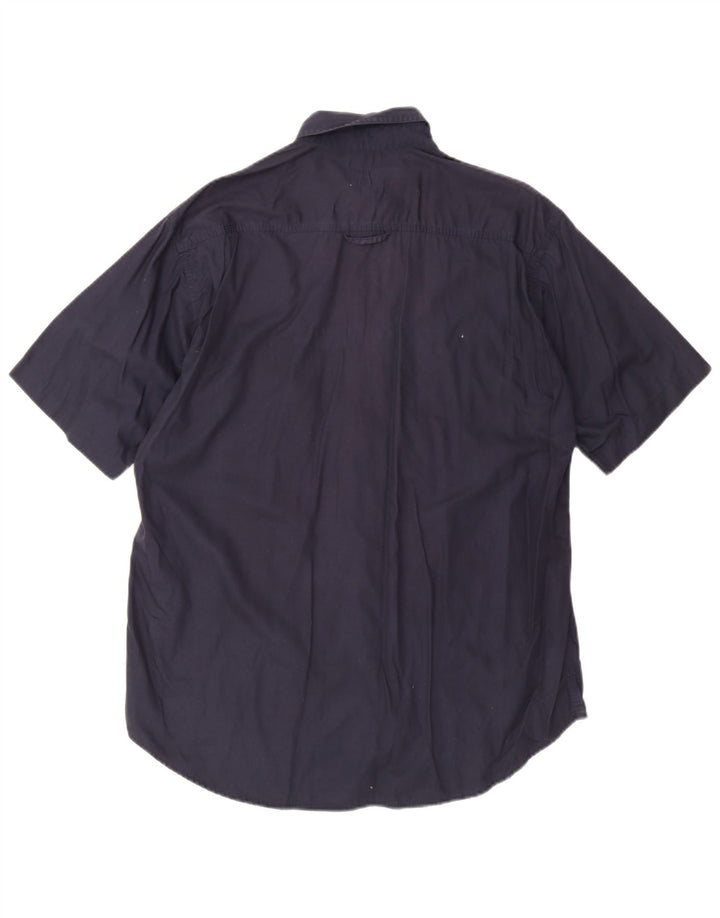 Levi's Mens Short Sleeve Shirt Medium Navy Blue Cotton