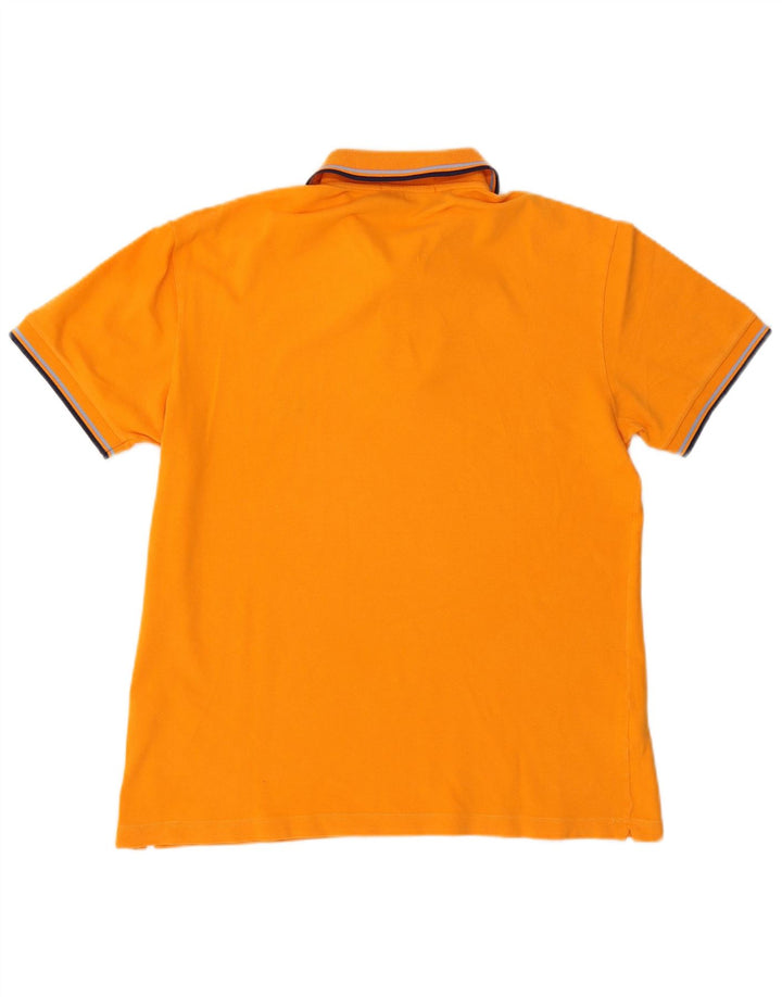 Fred Perry Mens Light and Stretch Polo Shirt Large Orange Cotton