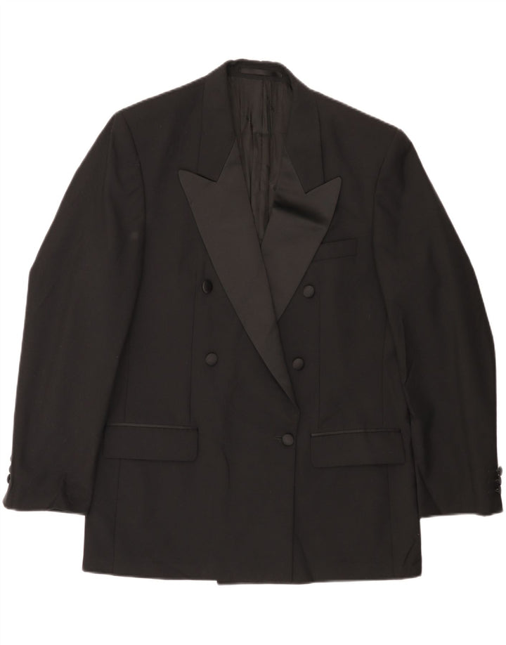 PIERRE CARDIN Mens Regular Fit Blazer Jacket UK 40 Large Black