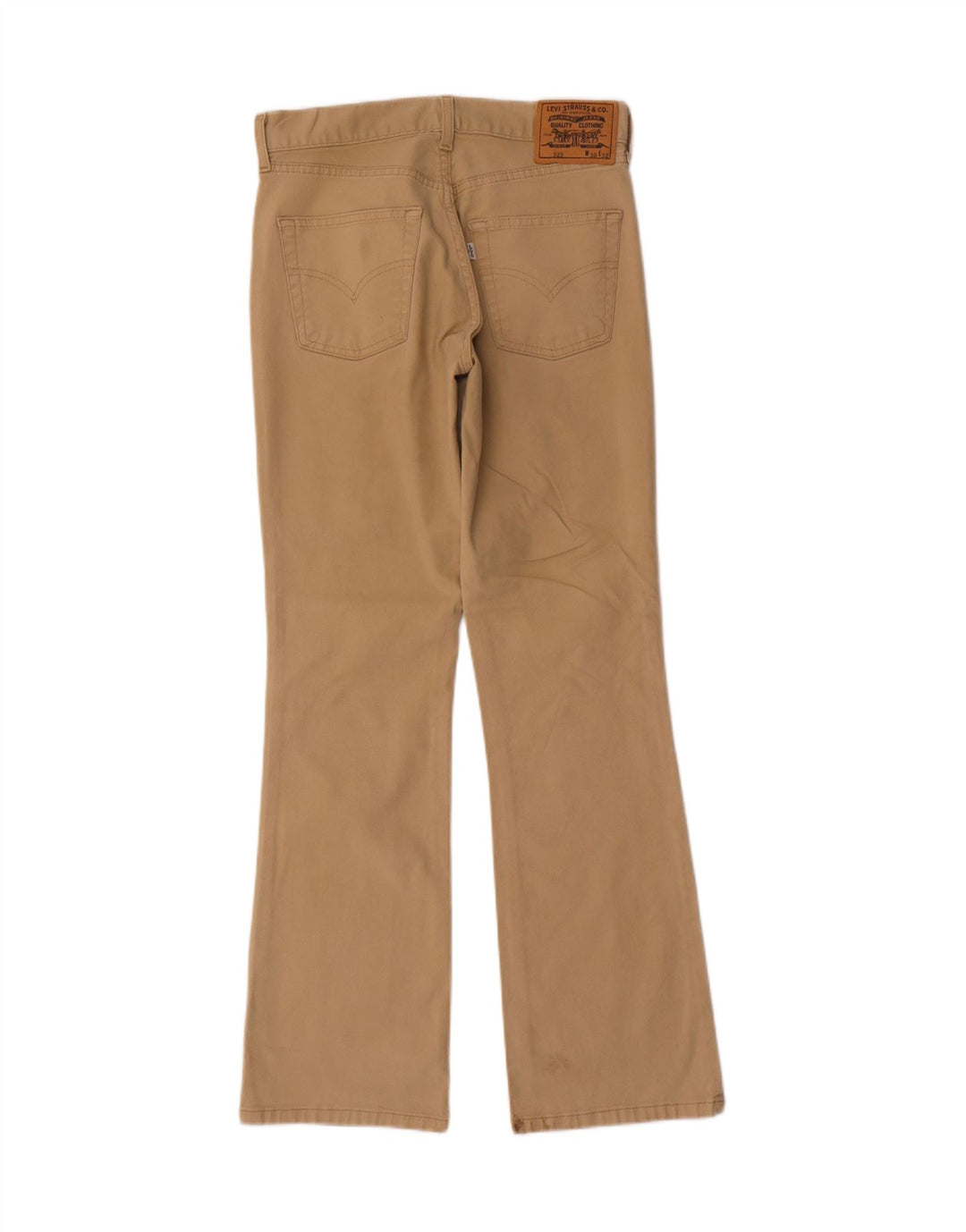 Levi's Mens 525 Bootcut Casual Trousers W30 L32 Beige Cotton