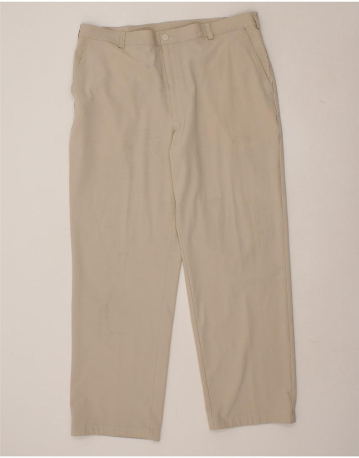 NIKE Mens Straight Chino Trousers W38 L32 Beige Polyester Vintage Nike and Second-Hand Nike from Messina Hembry 