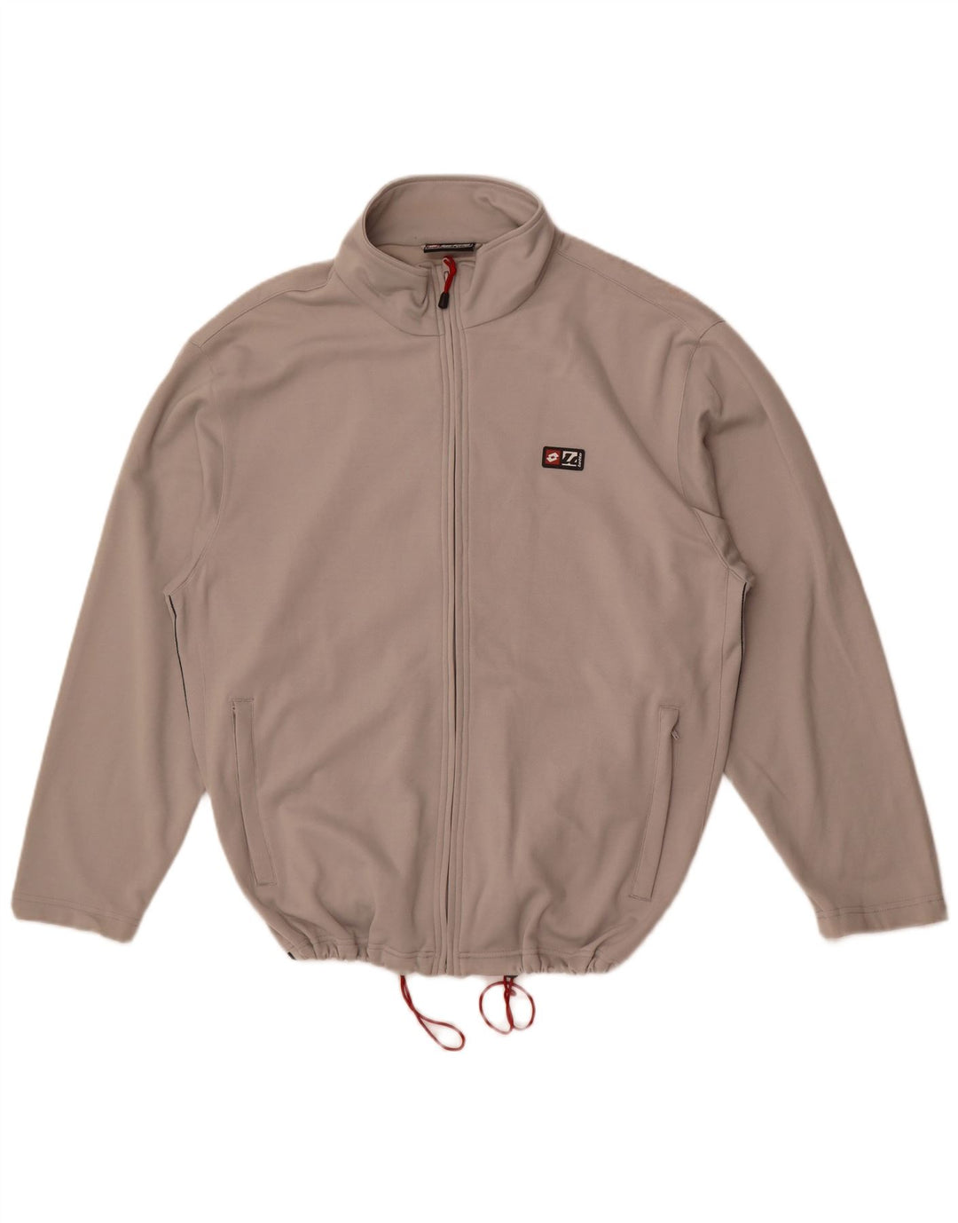 Lotto Mens Tracksuit Top Jacket Large Grey Polyester