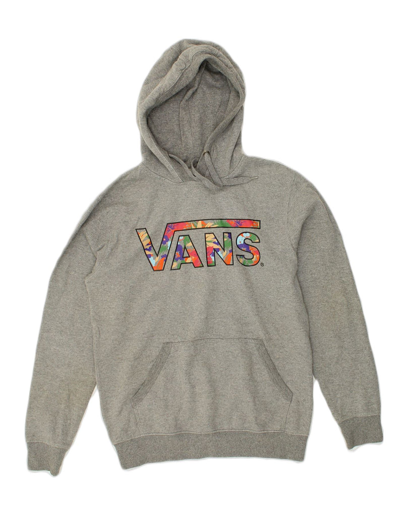 VANS Mens Graphic Hoodie Jumper Small Grey Cotton | Vintage Vans | Thrift | Second-Hand Vans | Used Clothing | Messina Hembry 