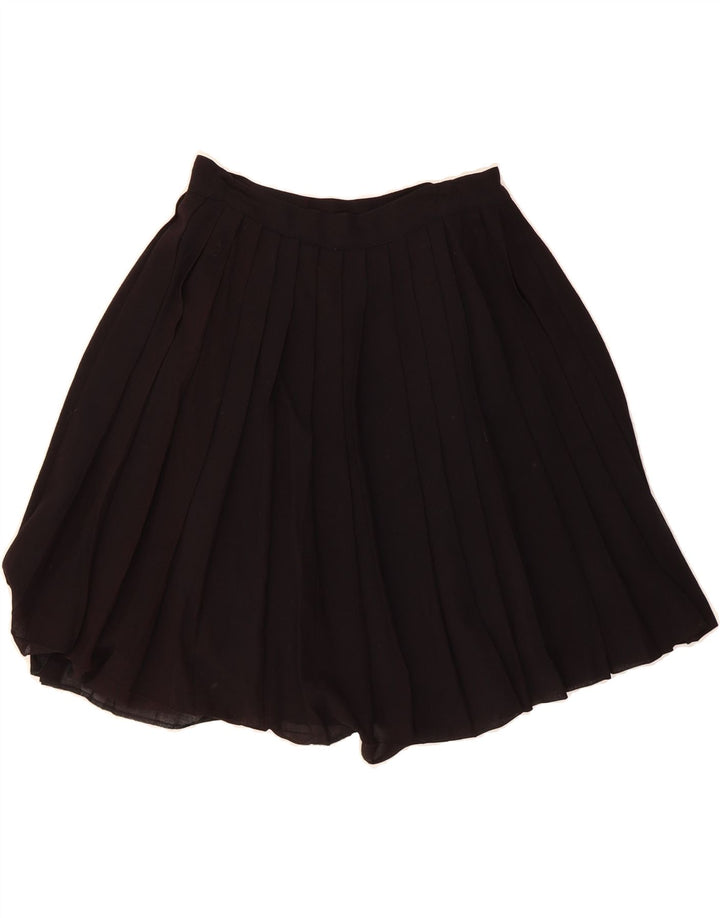 LAURA BIAGIOTTI Womens Pleated A-Line Skirt W28 Medium Black Vintage Laura Biagiotti and Second-Hand Laura Biagiotti from Messina Hembry 