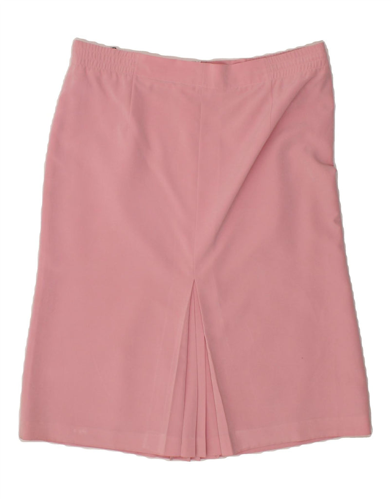 JACQUES VERT Womens Straight Skirt UK 16 Large W36 Pink Polyester Vintage Jacques Vert and Second-Hand Jacques Vert from Messina Hembry 