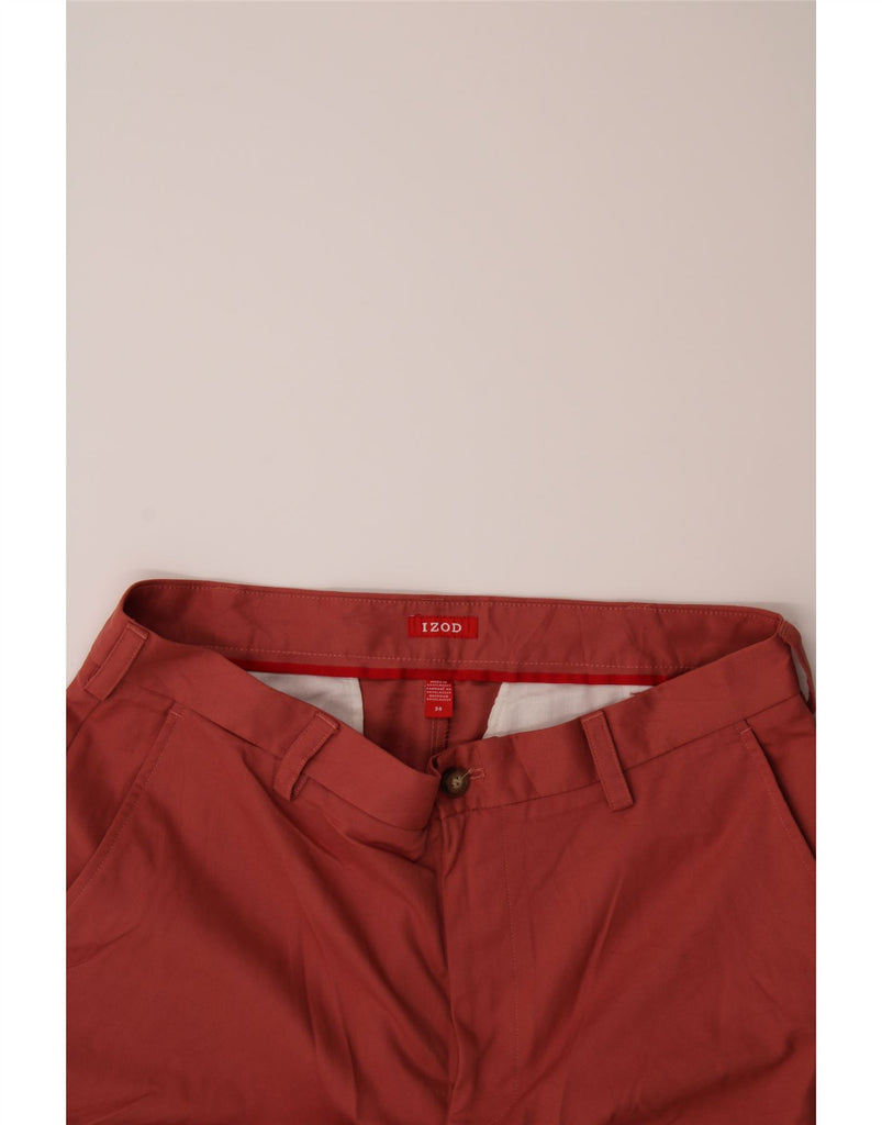 IZOD Mens Chino Shorts W34 Large Red Polyester Vintage Izod and Second-Hand Izod from Messina Hembry 