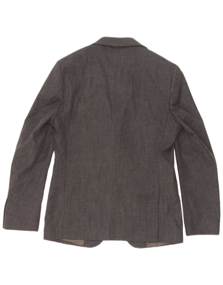 Coveri Mens 2 Button Blazer Jacket IT 48 Medium Grey Polyester