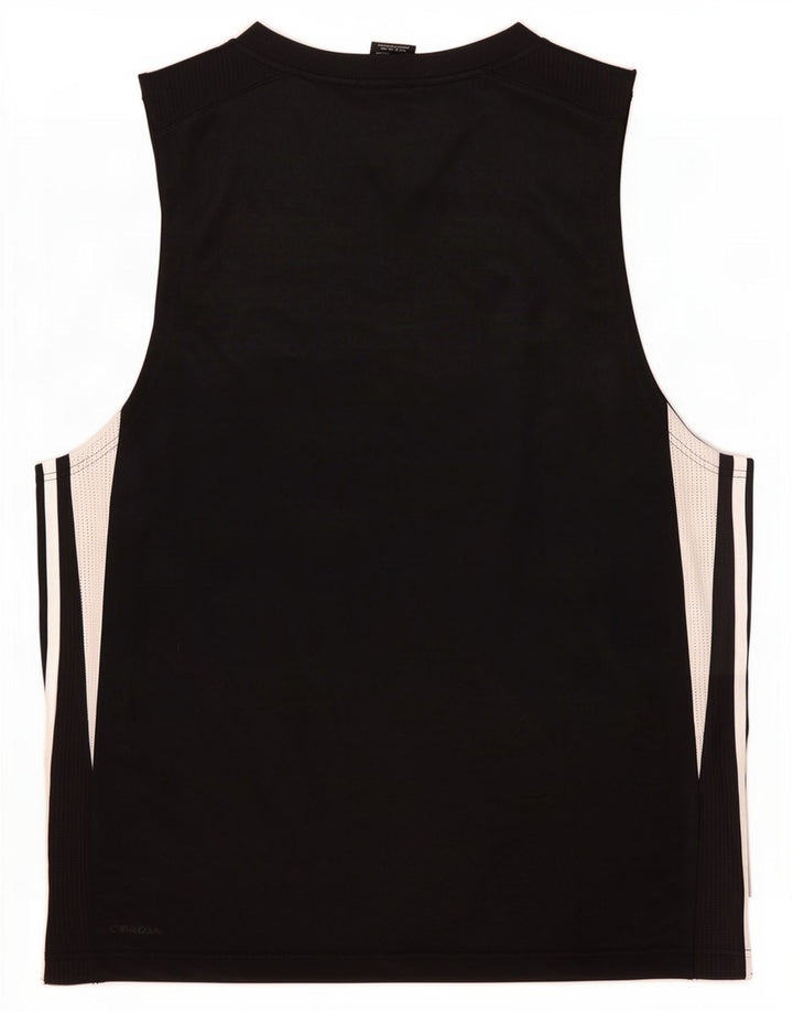 Adidas Mens Climacool Vest Top Large Black Colourblock Polyester
