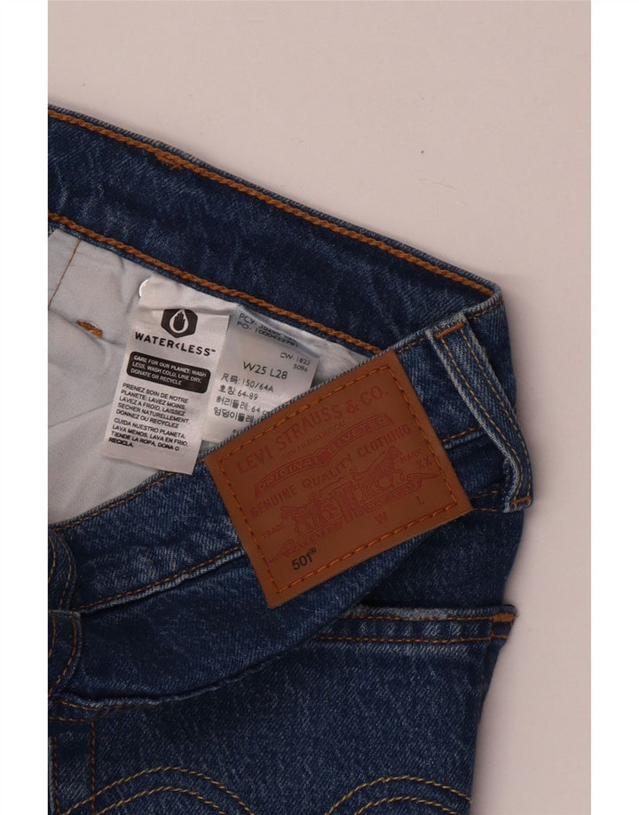 Levi's Womens 501 Straight Jeans W25 L28 Blue