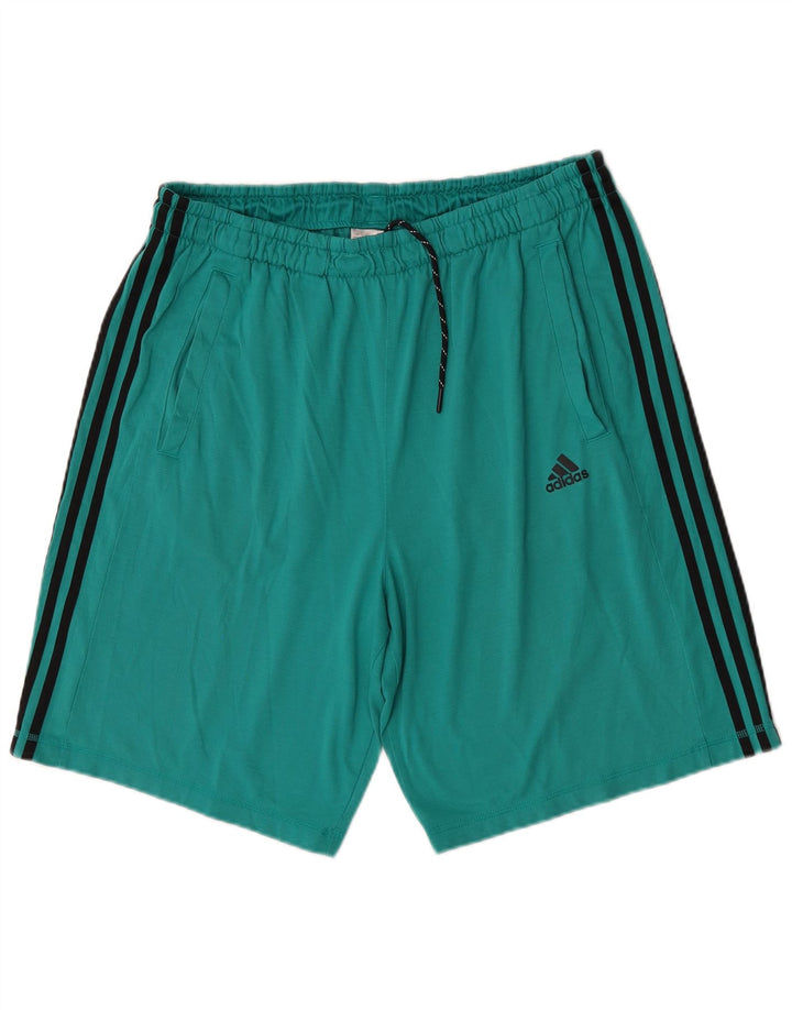 Adidas Mens Climalite Sport Shorts XL Green Polyester
