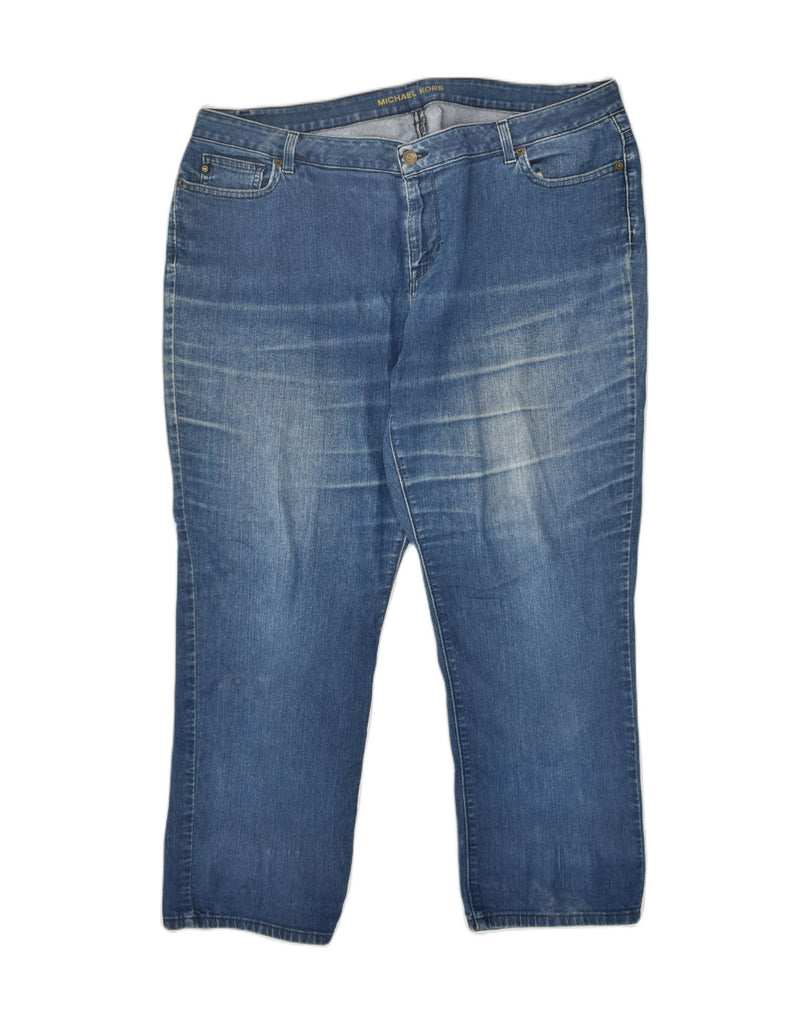 MICHAEL KORS Womens Straight Jeans US 18 2XL W38 L26 Blue Cotton | Vintage Michael Kors | Thrift | Second-Hand Michael Kors | Used Clothing | Messina Hembry 