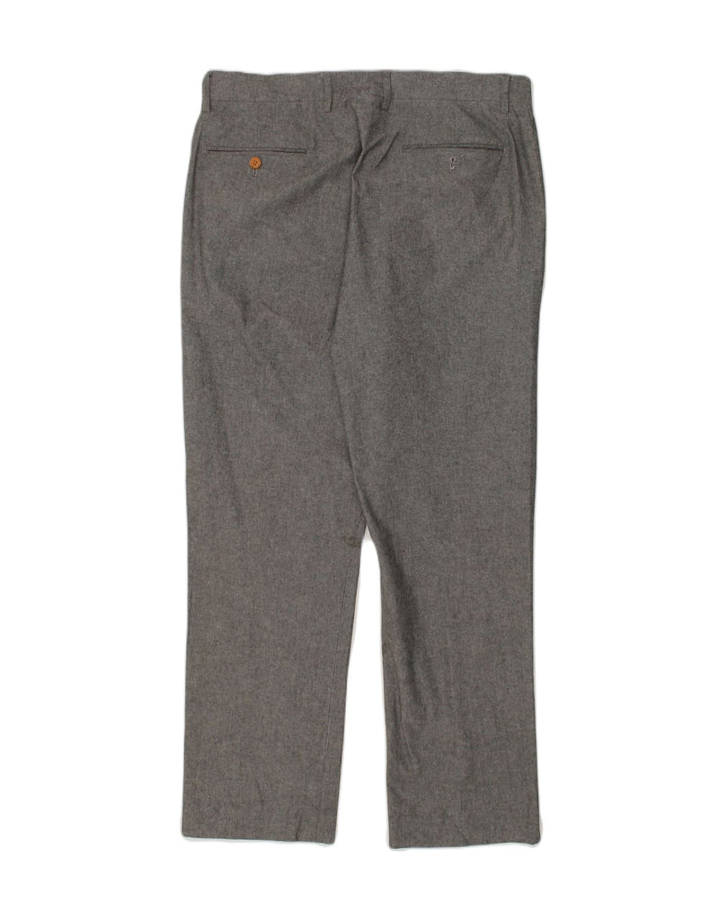 J. CREW Mens Straight Casual Trousers W33 L30 Grey Cotton | Vintage J. Crew | Thrift | Second-Hand J. Crew | Used Clothing | Messina Hembry 