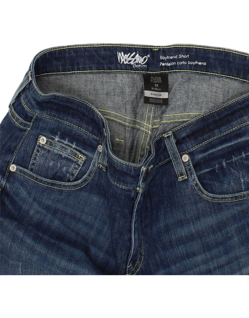 MOSSIMO Womens Boyfriend Denim Shorts US 12 Large W34  Navy Blue Vintage Mossimo and Second-Hand Mossimo from Messina Hembry 