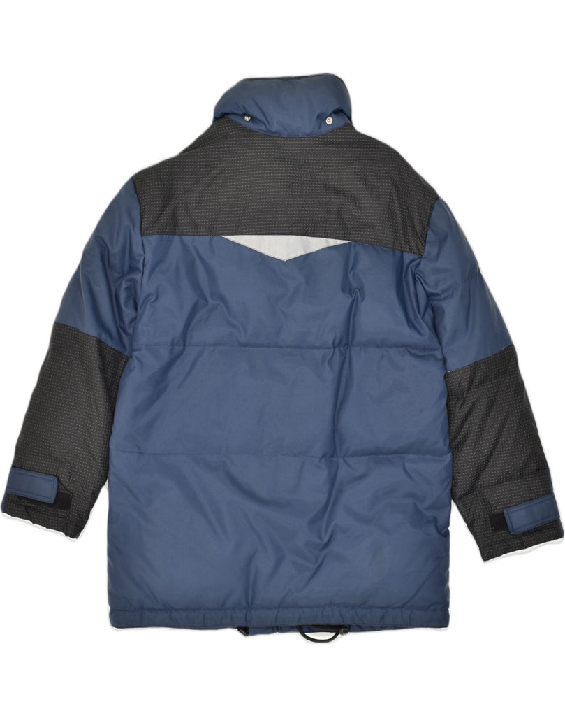 DIADORA Mens Padded Jacket UK 36 Small Navy Blue Colourblock | Vintage Diadora | Thrift | Second-Hand Diadora | Used Clothing | Messina Hembry 