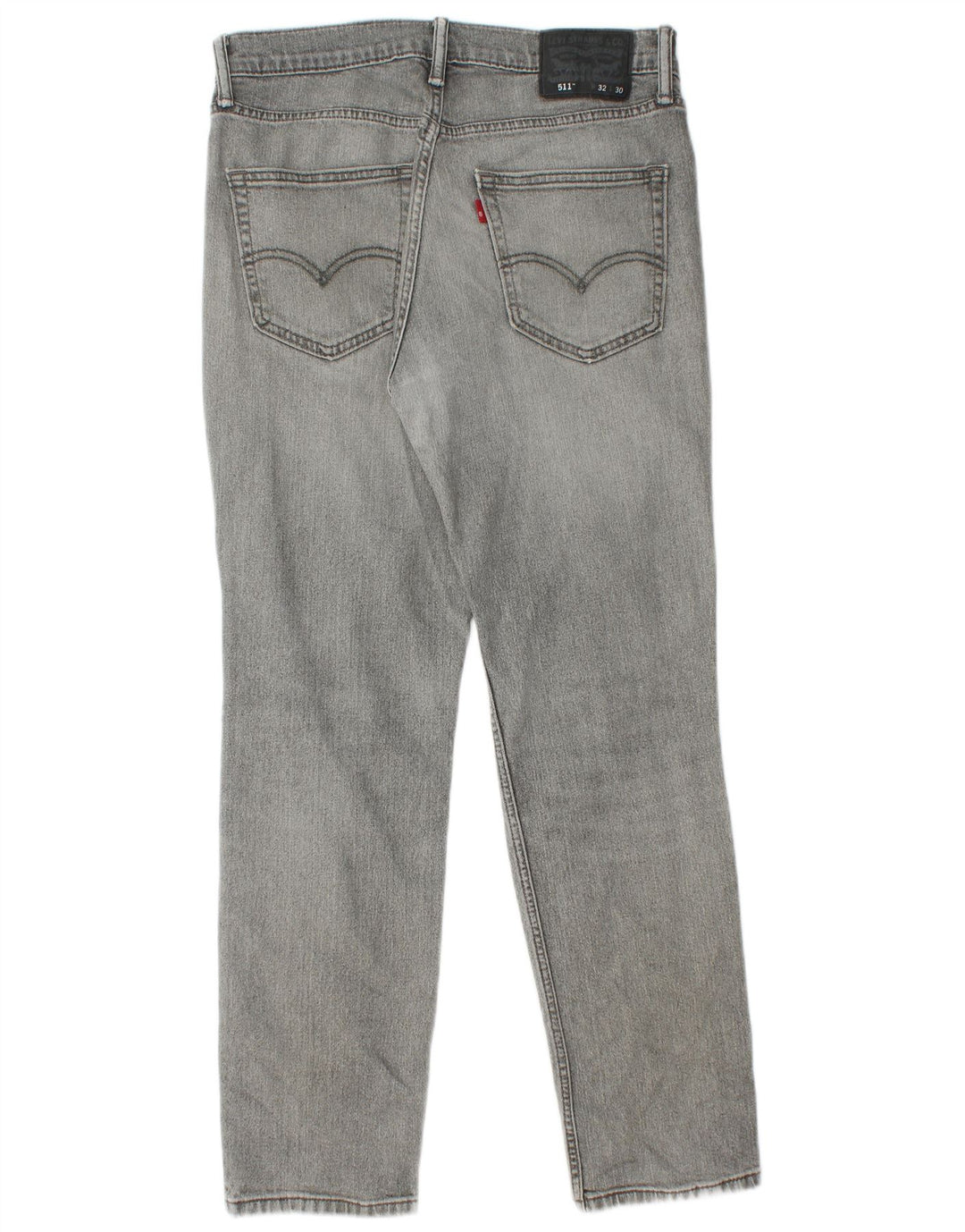 Levi's Mens 511 Distressed Slim Jeans 32 L30 Grey Cotton