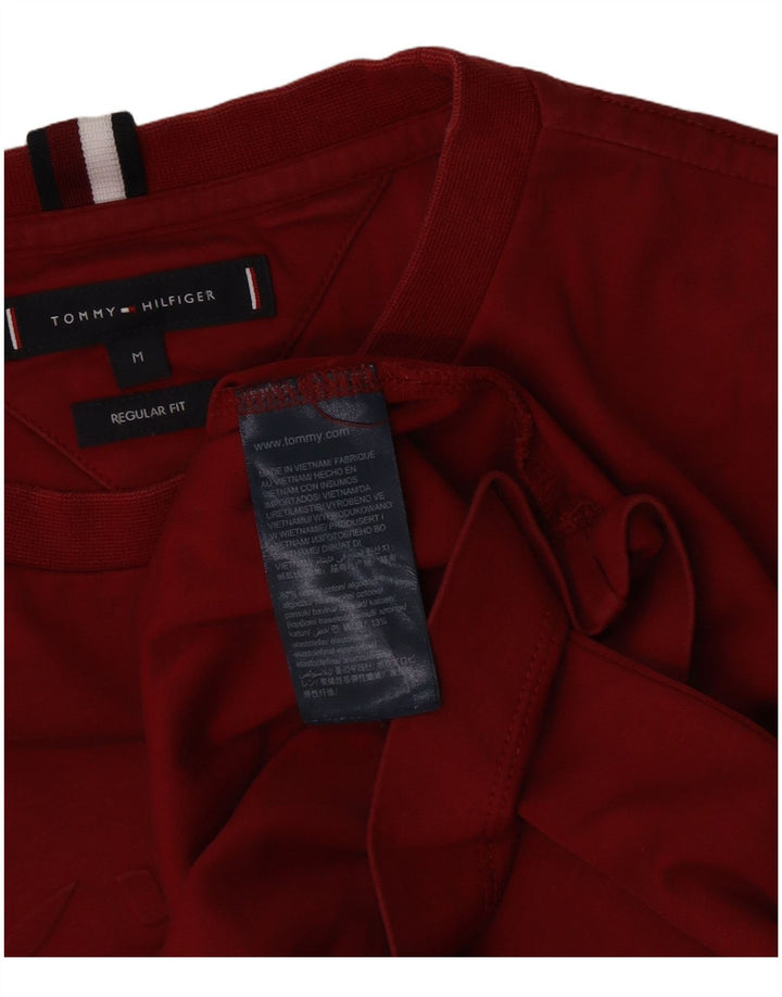 Tommy Hilfiger Mens Regular Fit Graphic T-Shirt Top Medium Red Cotton