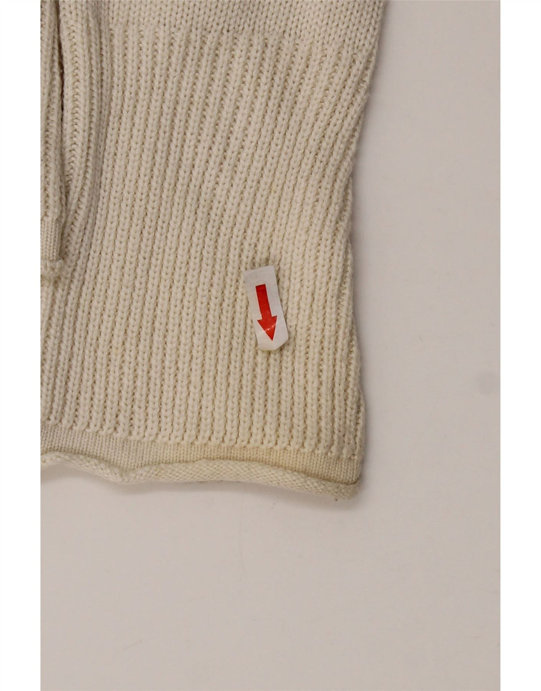 Zara Womens Zip Neck Jumper Sweater UK 14 Large White
