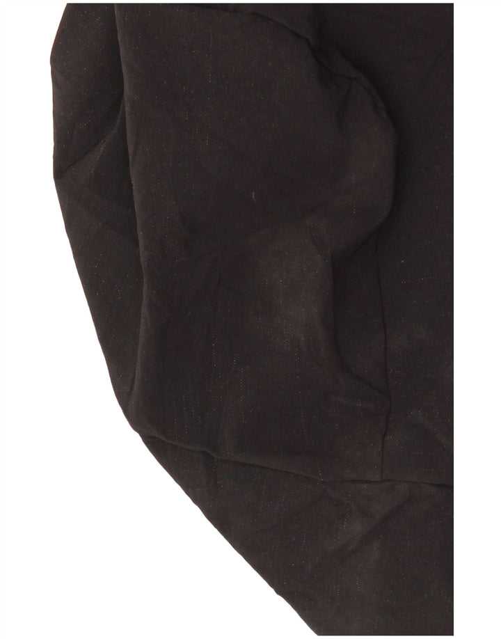 ADIDAS Mens Zip Hoodie Sweater Medium Black Polyester