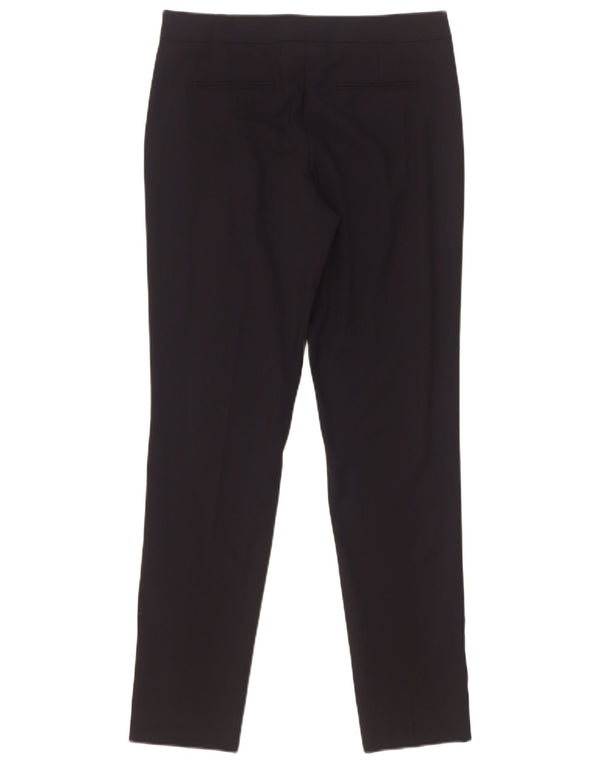 Armani Womens Slim Casual Trousers IT 38 XS W28 L29 Black Wool