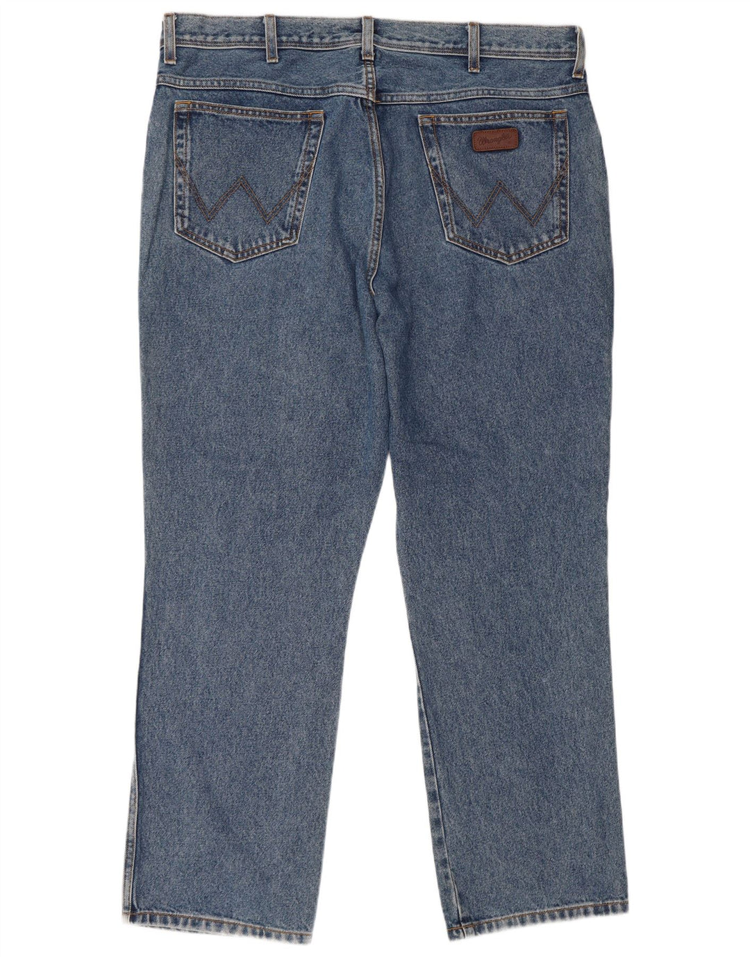 WRANGLER Mens Regular Fit Straight Jeans W40 L30 Blue Cotton