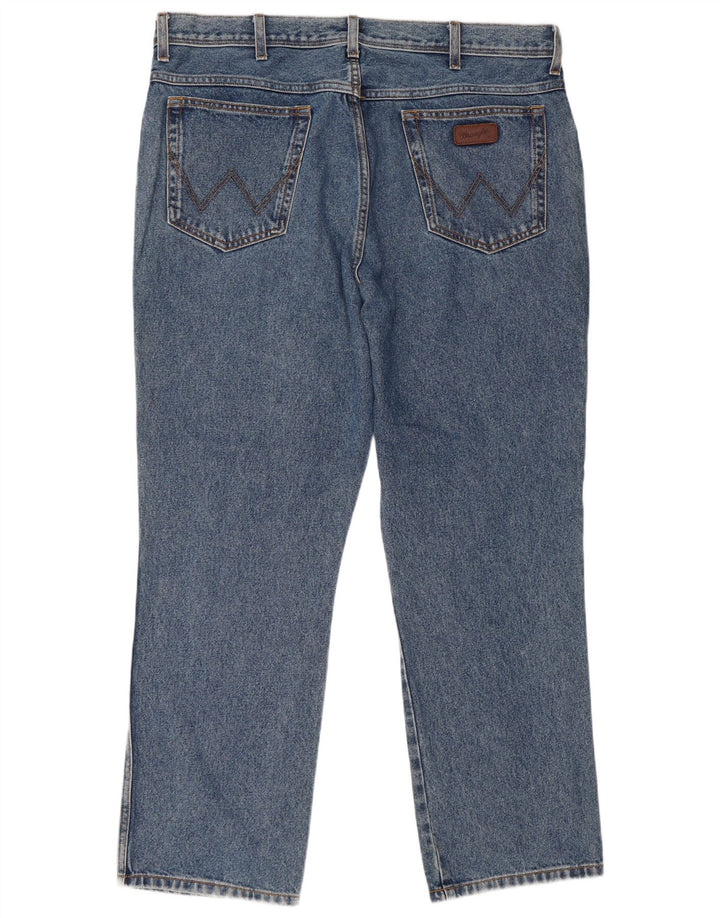 WRANGLER Mens Regular Fit Straight Jeans W40 L30 Blue Cotton