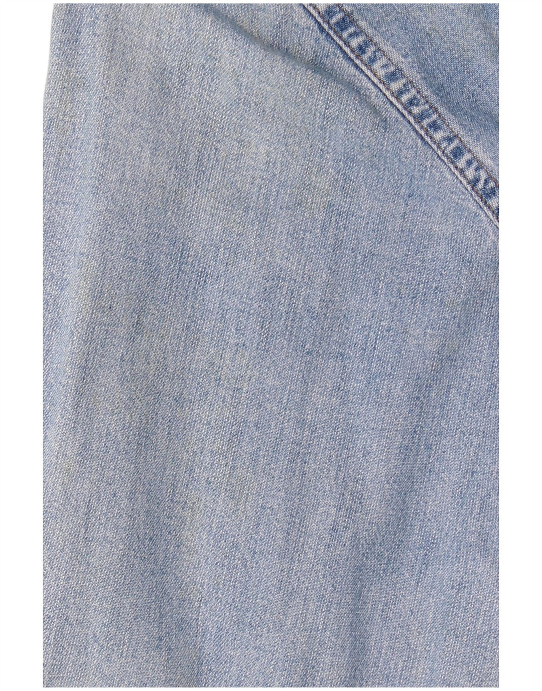 BENETTON Womens Denim Shirt UK 14 Medium Blue Cotton