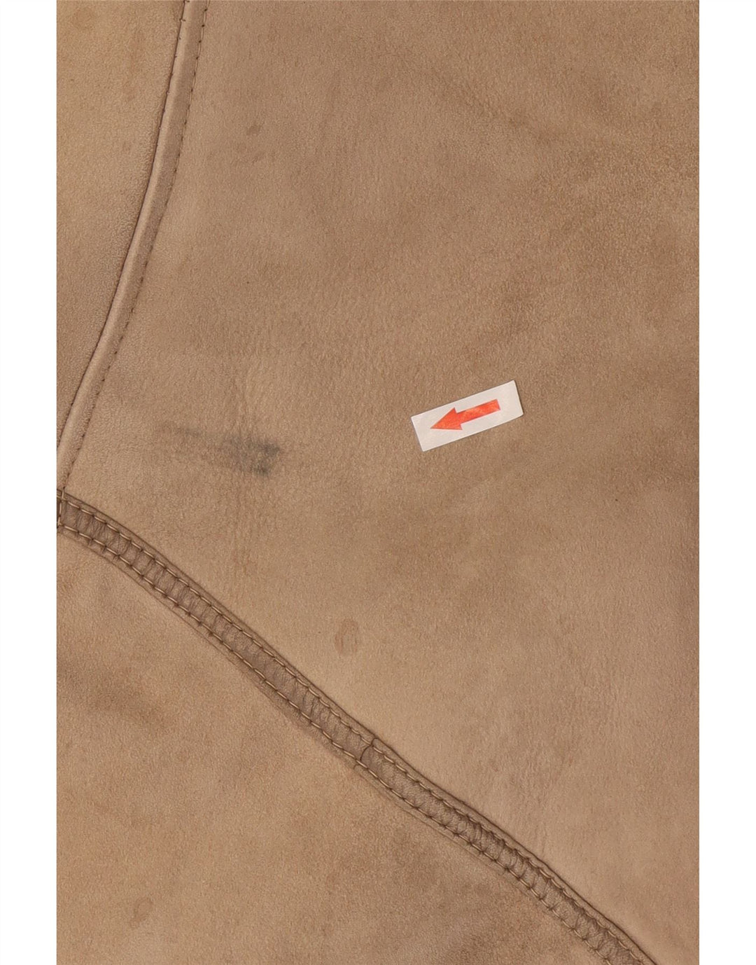 Vintage Womens Shearling Jacket IT 46 Large Beige Shearling