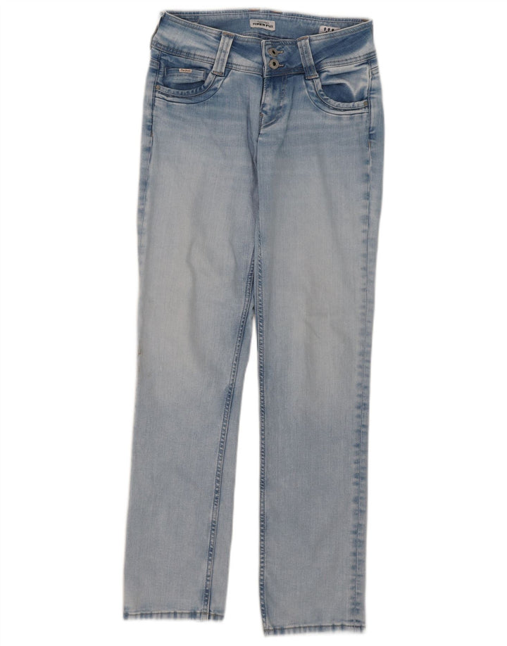 PEPE Jeans Womens Straight W29 L32 Blue Cotton