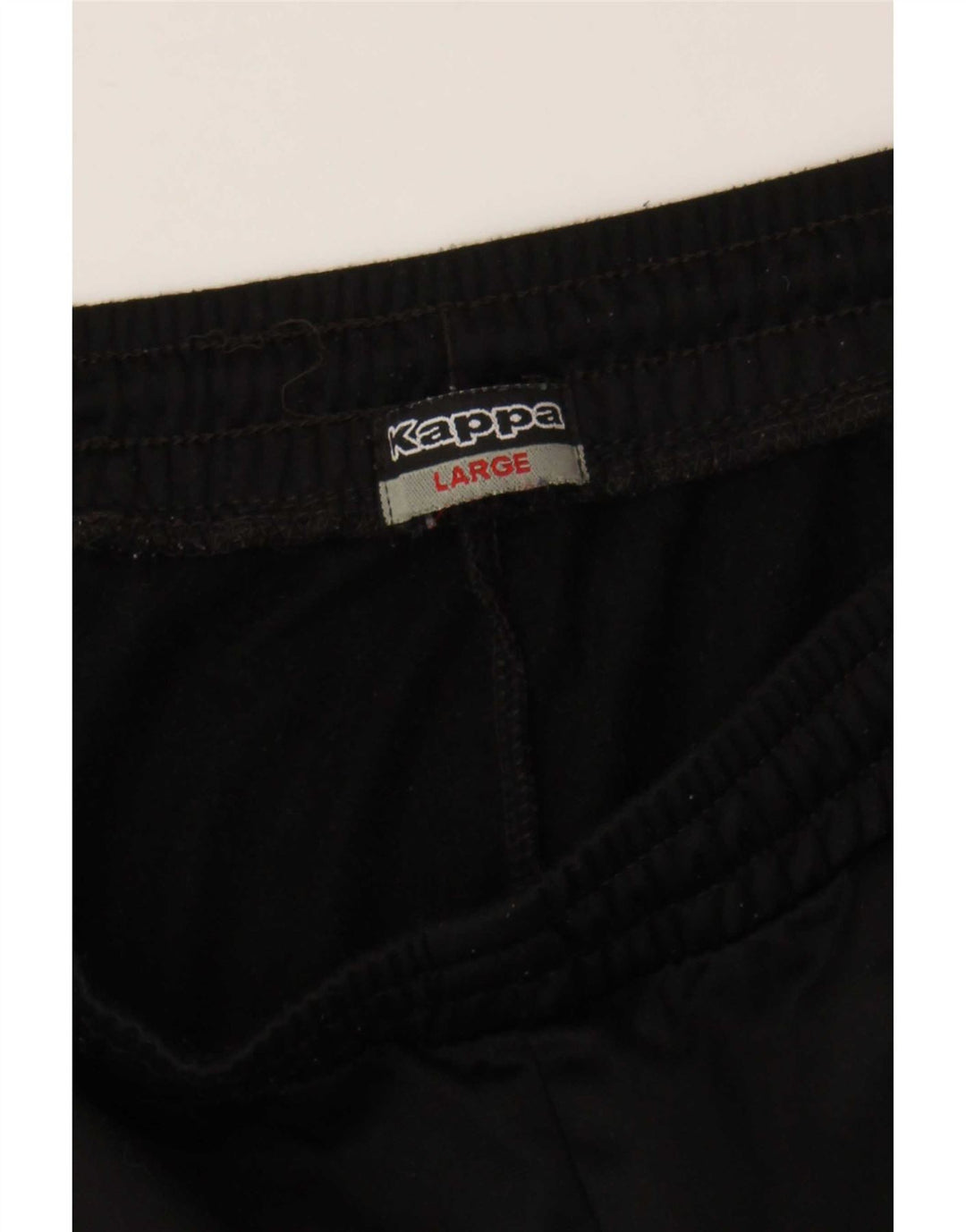Kappa Mens Graphic Tracksuit Trousers Joggers Large  Black