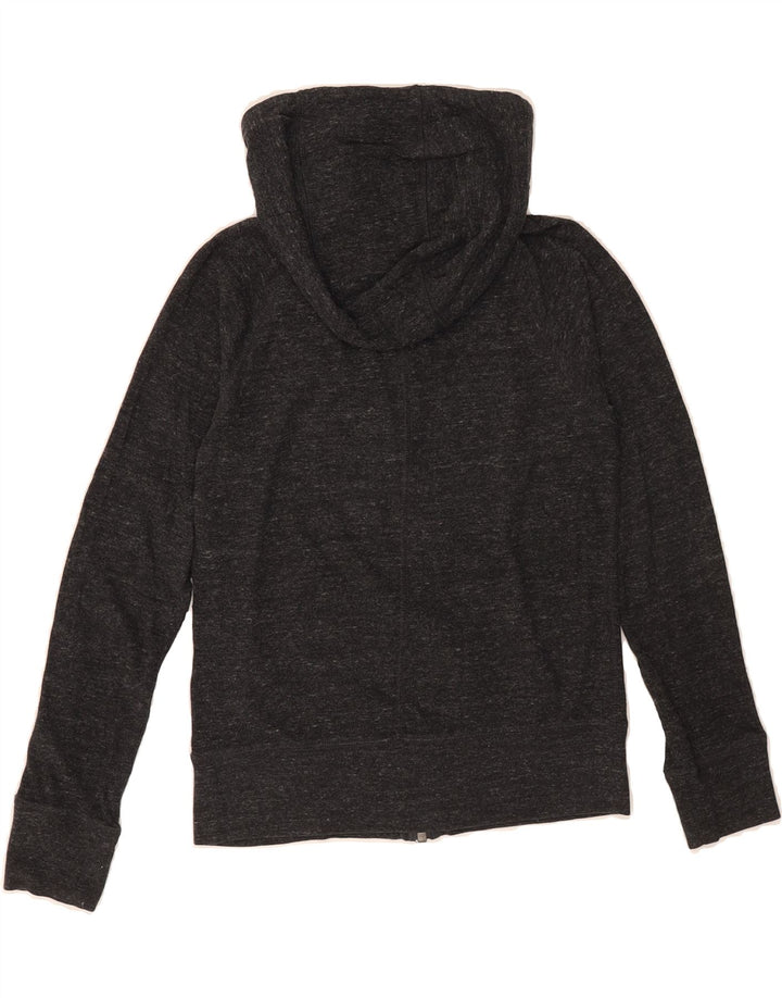 NIKE Boys Zip Hoodie Sweater 10-11 Years Medium Grey Flecked Cotton Vintage Nike and Second-Hand Nike from Messina Hembry 