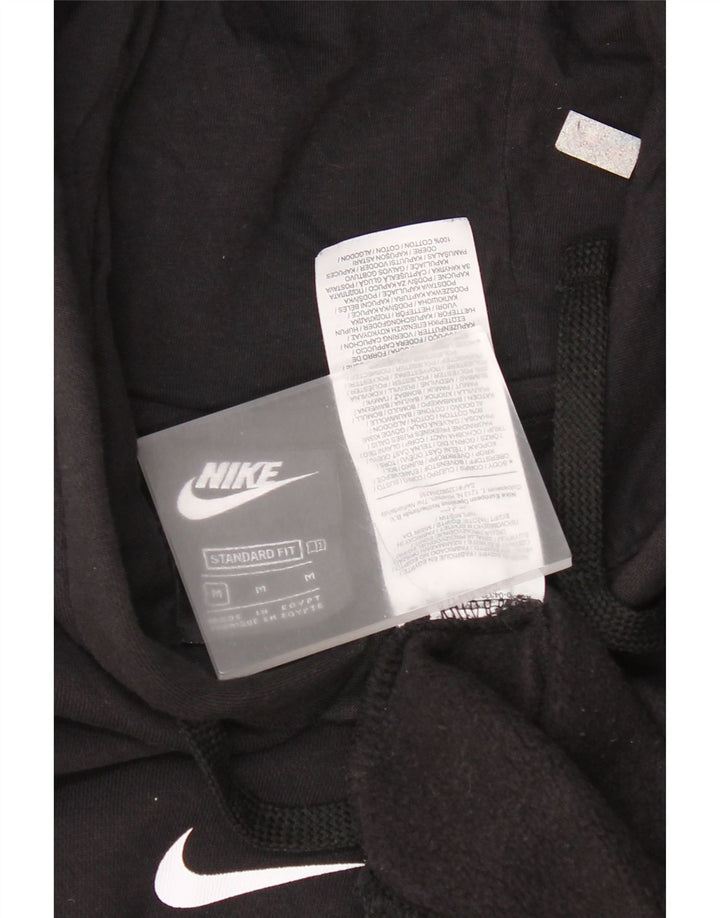 Nike Mens Standard Fit Graphic Hoodie Jumper Medium Black Colourblock