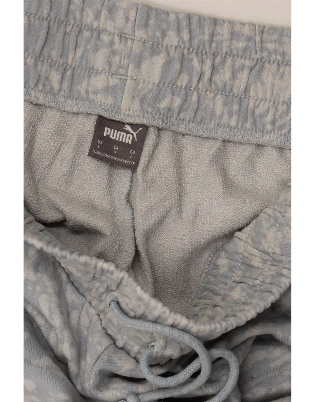 Puma Mens Tracksuit Trousers Joggers Large Blue Tie Dye