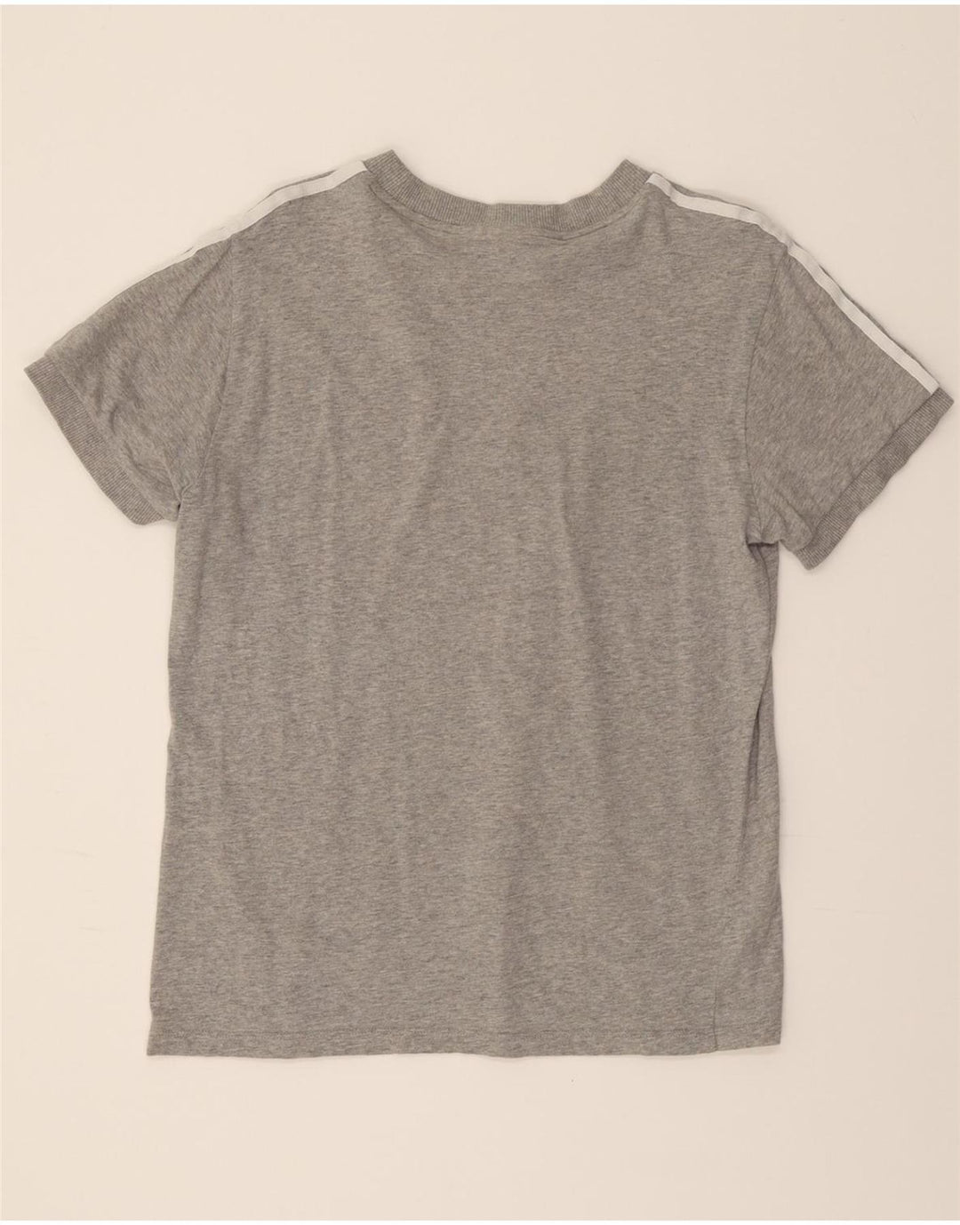 ADIDAS Womens T-Shirt Top UK 10 Small Grey Vintage Adidas and Second-Hand Adidas from Messina Hembry 