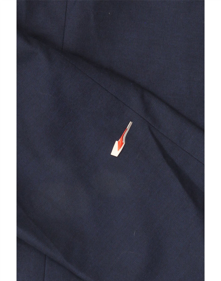 Marks & Spencer Mens 2 Button Blazer Jacket EU 48 Medium Navy Blue