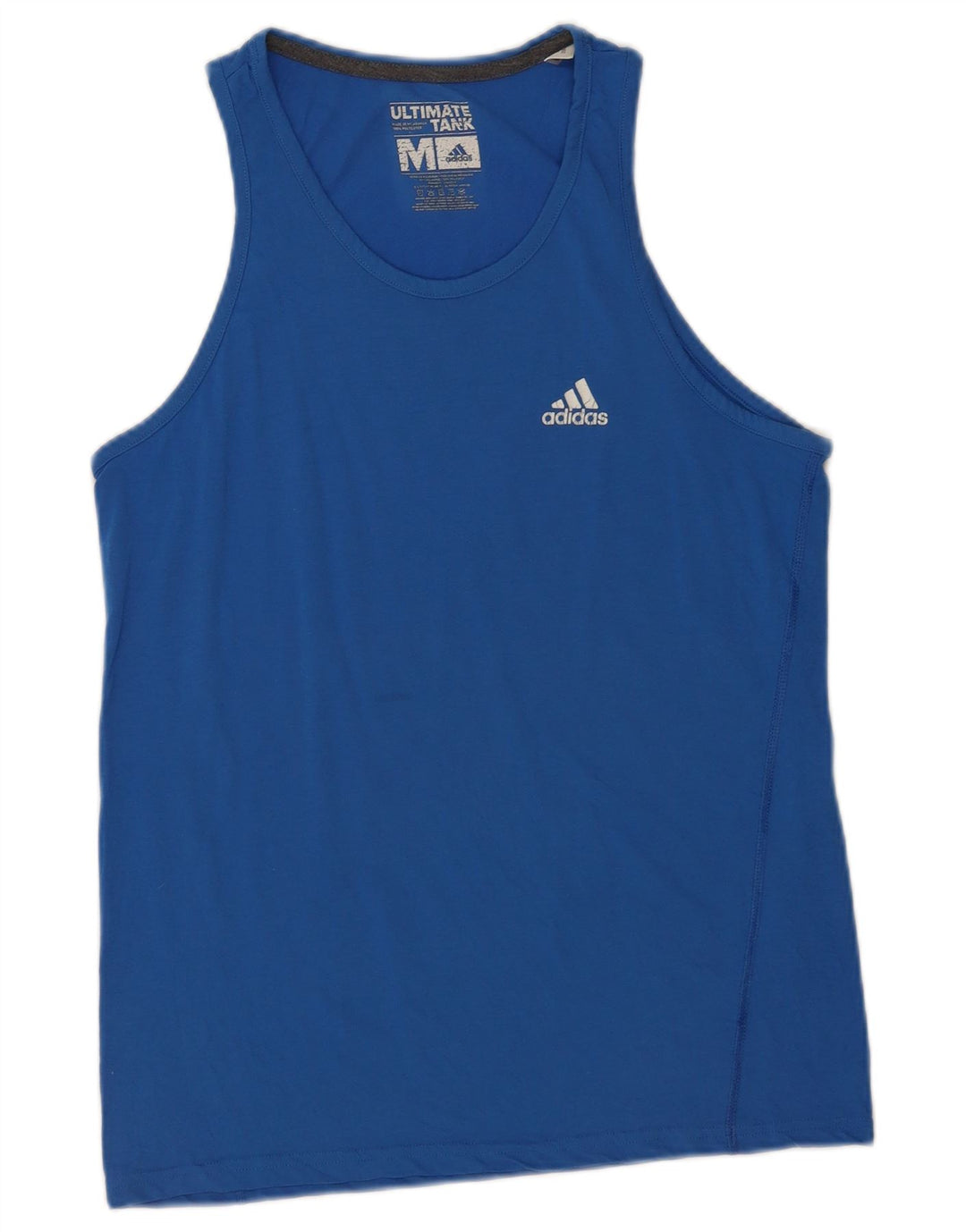 Adidas Mens Vest Top Medium Blue Polyester