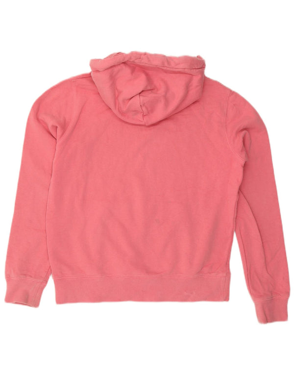 Jack Wills Womens Graphic Loose Fit Hoodie Jumper UK 10 Small  Pink Cotton