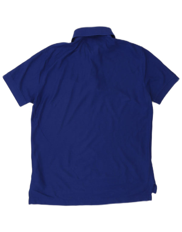 TOMMY HILFIGER Mens Regular Fit Polo Shirt Medium Blue Cotton