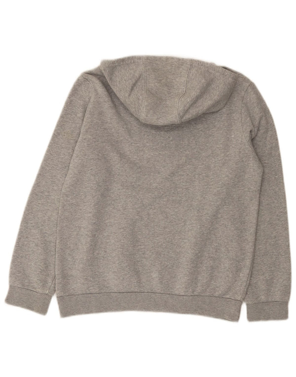 Adidas Boys Hoodie Jumper 11-12 Years Grey Cotton