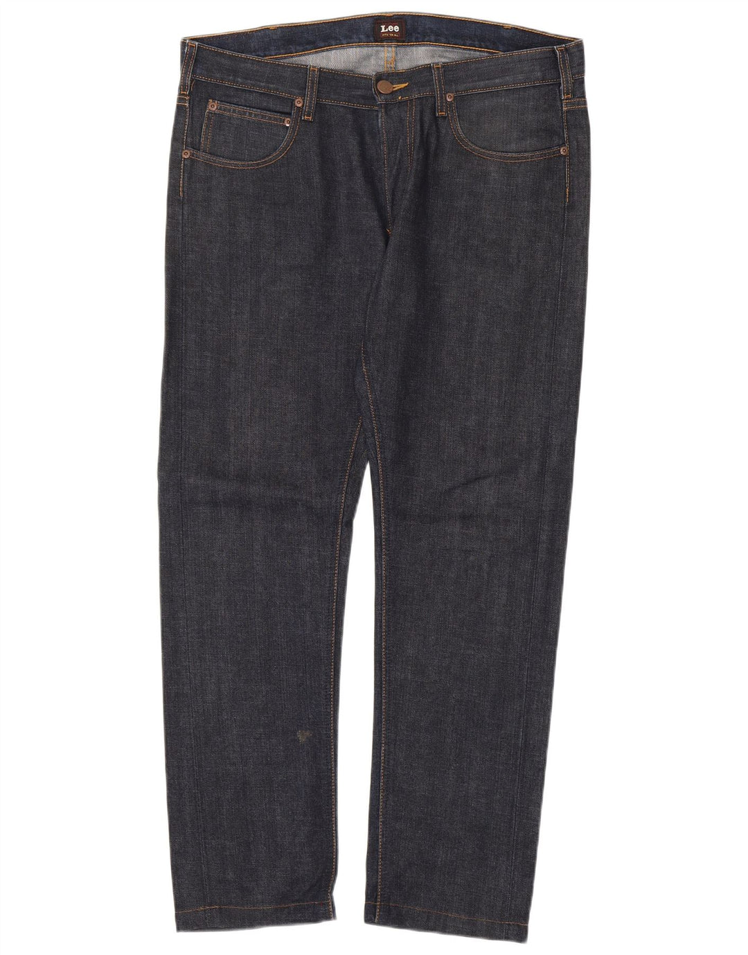 Lee Mens Daren Straight Jeans W34 L32 Navy Blue Cotton