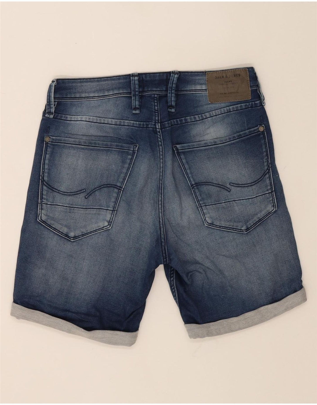 JACK & JONES Mens Regular Fit Denim Shorts Small W29 Blue Cotton Vintage Jack & Jones and Second-Hand Jack & Jones from Messina Hembry 