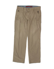 TIMBERLAND Mens Straight Cargo Trousers W32 L30 Beige Cotton