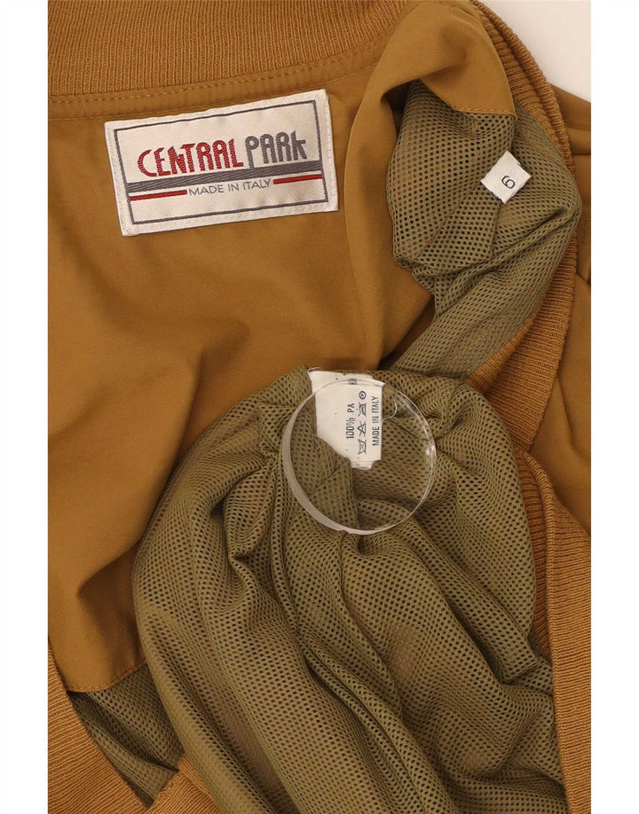 Central Park Mens Bomber Jacket UK 44 2XL Brown Polyamide Sports