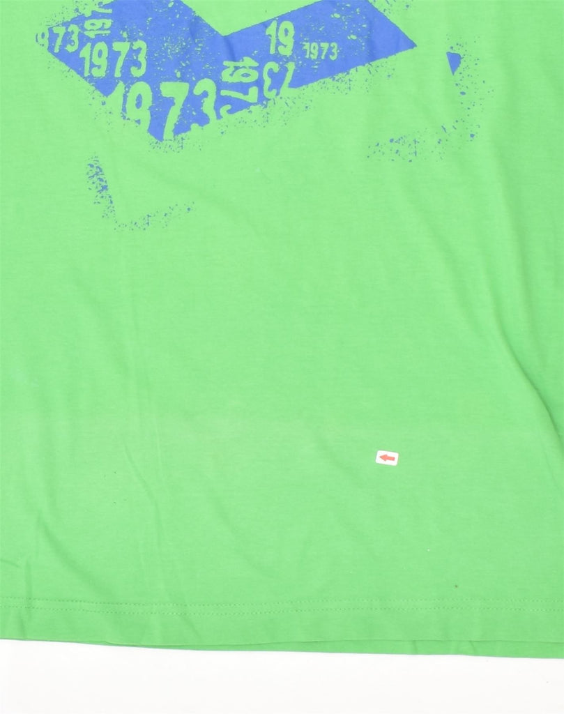 LOTTO Mens Graphic T-Shirt Top Small Green | Vintage | Thrift | Second-Hand | Used Clothing | Messina Hembry 